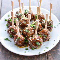 Sweet and Spicy Slow Cooker Pineapple Meatballs