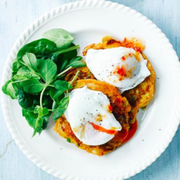 Sweetcorn and courgette fritters