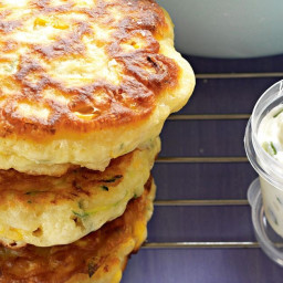 Sweetcorn and zucchini fritters