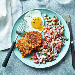 Sweetcorn & carrot fritters
