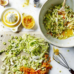Sweetheart slaw with passion fruit dressing