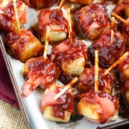 Sweet 'N Sour Bacon Wrapped Pineapple {GF, Low Calorie  and  Low Fat}