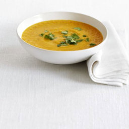 Sweet potato and lentil soup