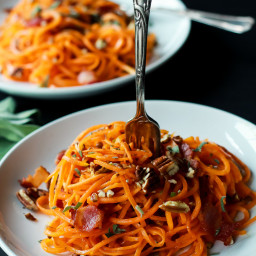 Sweet Potato Noodles with Sage Brown Butter Sauce