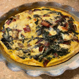 Swiss Chard and Goat Cheese Quiche