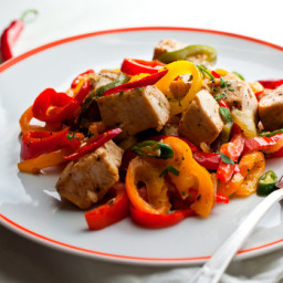 Swordfish With Sweet and Hot Peppers