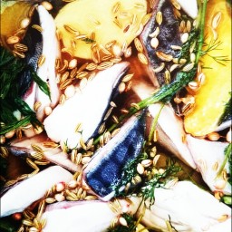 Syltet makrell med sitrongress og ingefær