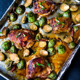 Szechuan Chicken and Brussel Sprouts