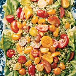 Tabbouleh with Red and Gold Tomatoes