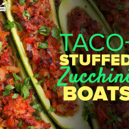 Taco-Stuffed Zucchini Boats