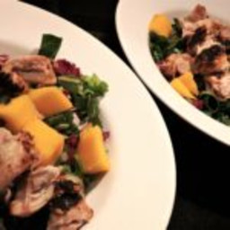 ‘Tahini Chicken with Bok Choy & Mango Salad'