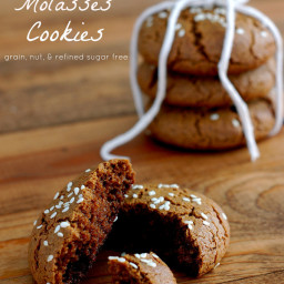 Tahini Molasses Cookies :: Grain, Nut, and Refined Sugar Free