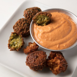 Taim Falafel Two Ways, With Roasted Red Pepper Tahini