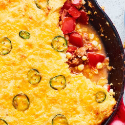 Tamale Pie with Fresh Tomato and Corn