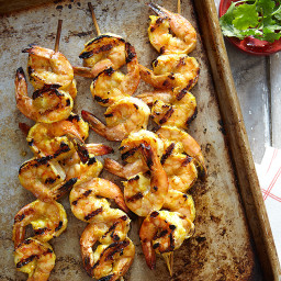 Tandoori-Grilled Shrimp Skewers