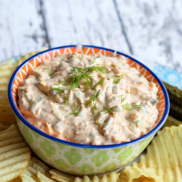 Tangy Cheesy Dill Pickle Dip