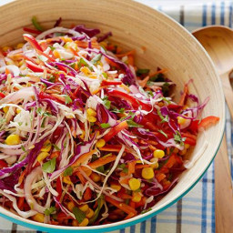 Tangy Coleslaw with Smoked Corn and Lime Dressing