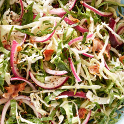 Tangy Collard and Cabbage Slaw