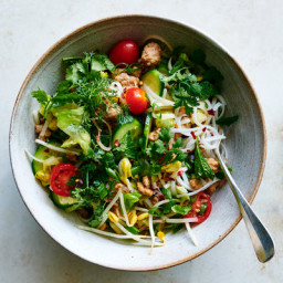 Tangy Pork Noodle Salad With Lime and Lots of Herbs