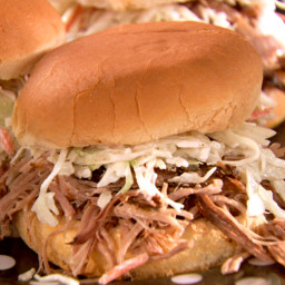 Tangy Pork Sandwiches with Spicy Slaw