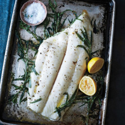 Tarragon-Roasted Halibut with Hazelnut Brown Butter
