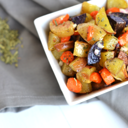 Tarragon Roasted Potato & Carrot Salad