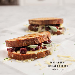 Tart Cherry Grilled Cheese with Sage