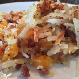 Tasty apricot hash browns