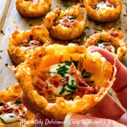 Tater Tot Appetizer Cups