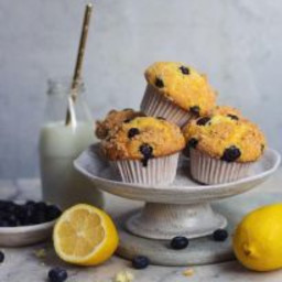 Tea Infused Blueberry Muffins
