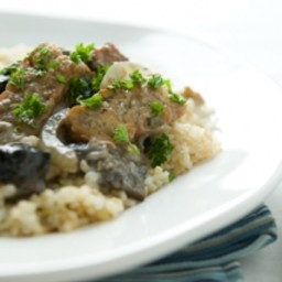 Tempeh and Mushroom Stroganoff