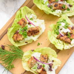 Tempeh Gyro Lettuce Wraps Recipe « Kimberly Snyder