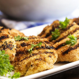 Tender and Juicy Grilled Breaded Chicken Breast