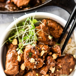 Tender Skillet Hunan Pork Bites {Freezer Meal}