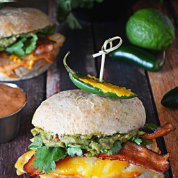 Tequila Lime Chicken Sandwiches with Guacamole and Chipotle Mayo