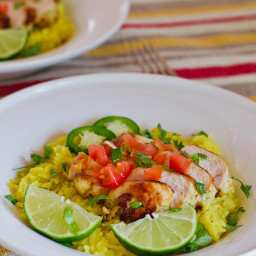 Tequila Lime Chicken With Cilantro Lime Rice
