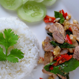 Thai Basil Pork (Gaprao Moo Kai Daao) - Best Ever!