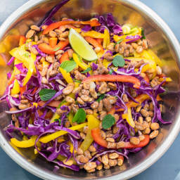 Thai Cabbage Salad with Red Curry Vinaigrette