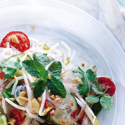 Thai Chicken and Shrimp Noodle Salad