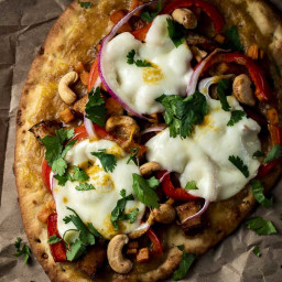 Thai Chicken Pizza with Spicy Curry Sauce