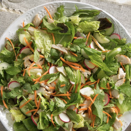 Thai Chicken Salad with Lime-Sesame Dressing