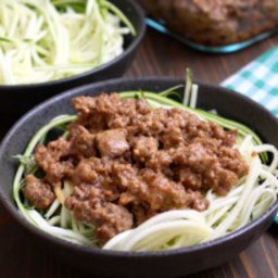 Thai Coconut Beef and Zucchini Noodles