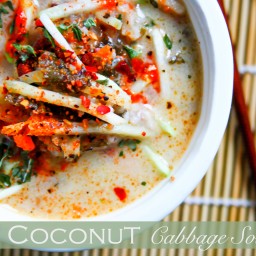 Thai Coconut Cabbage Soup (Paleo)