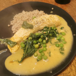 Thai Coconut Curry (with Salmon)