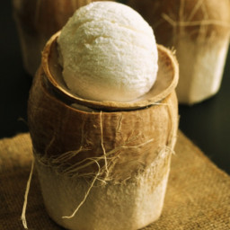 Thai Coconut Ice Cream Recipe, How to make Coconut Ice Cream