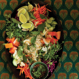 Thai Composed Rice Salad (Kao Yum Pahk Dai) 