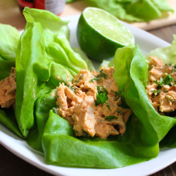 Thai Curry Chicken Salad Lettuce Wraps