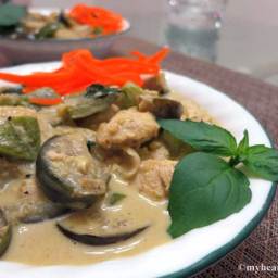 Thai Eggplant and Chicken Green Curry