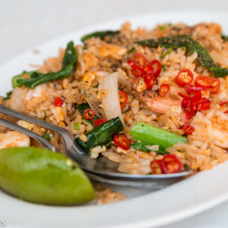Thai Fried Rice Recipe with Shrimp (Khao Pad Goong ข้าวผัดกุ้ง)