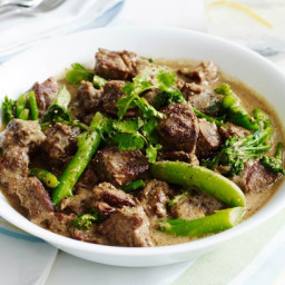 Thai green beef curry